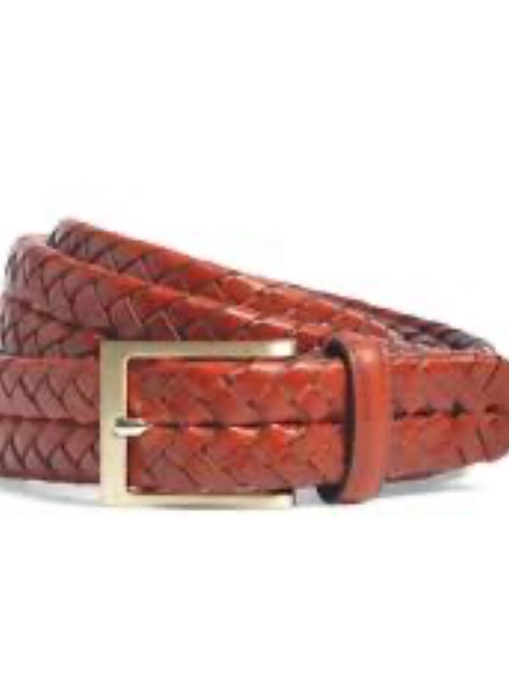 Brooks Brothers Men’s Braided Leather  Belt - Brown size 36
